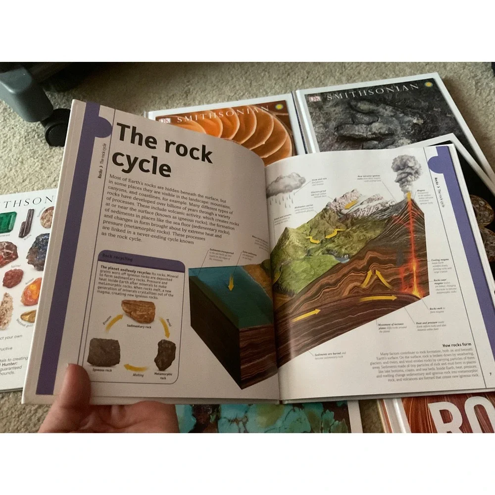 DK Smithsonian Rock and Gem Collection 10 Hardcover Book Set Geology Science